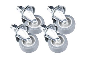 RODIZIO GIRATÓRIO C/PARAFUSO C/TR 50X19MM - JOCEC KIT C/4