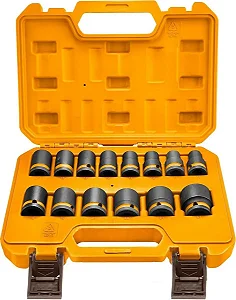 JOGO SOQUETES DE IMPACTO 1/2 CRMO (10PC) 10 A 21MM - INGCO