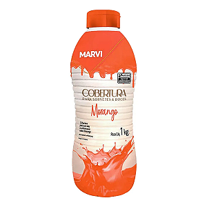 Cobertura De Morango Para Sorvete E Sobremesas Marvi 1kg