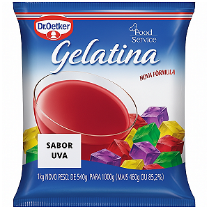 Gelatina Sabor Uva Dr. Oetker Embalagem Econômica 1kg