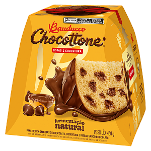 Chocottone Maxi Gotas E Cobertura De Chocolate Bauducco 450g