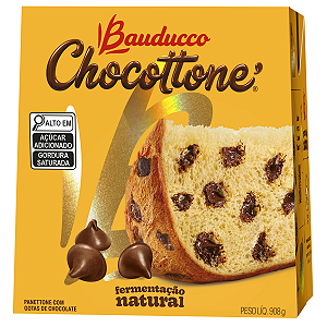 Chocottone Gotas De Chocolate Bauducco 908g
