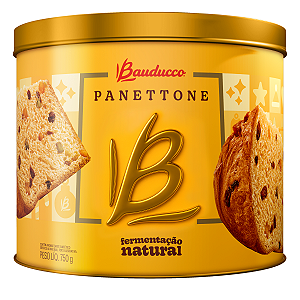 Panettone Frutas Cristalizadas Bauducco Lata 750g