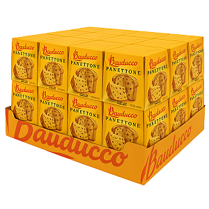 Caixa 24 Panettone Frutas Cristalizadas Bauducco 80g