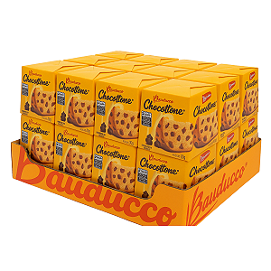 Caixa 24 Chocottone Gotas De Chocolate Bauducco 80g