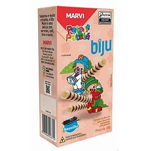 Canudo Biju Sem Recheio Para Sorvete Marvi 30g