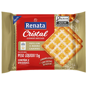 Kit 180 Sachês Biscoito Cristal Renata 13g