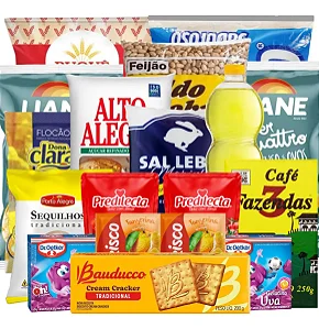 Cesta Básica Completa Produtos De Qualidade 18 Itens Top