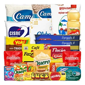 Cesta Básica Completa Com Produtos De Qualidade - 20 Itens
