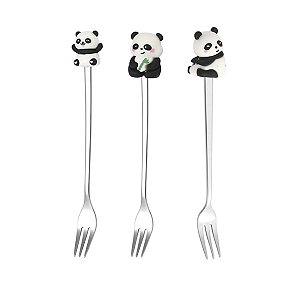 Colher e Garfo de Sobremesa, Panda Fofo