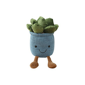 Pelúcia Ornamento Plantinha Suculenta Feliz