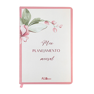 Planejamento Mensal Flowers 64 folhas - Allmini