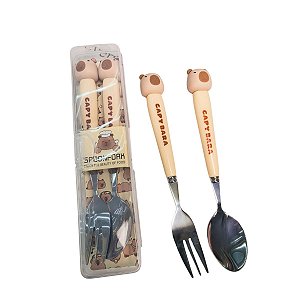 Kit Talheres Capivaras Fofas - Allmini