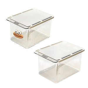 Caixa Organizadora Transparente com Tampa- Allmini