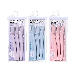 Kit Navalha para Sobrancelha Eyebrow Razor