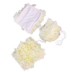 Bucha de Banho Simples, Minimalista Tons Pastéis