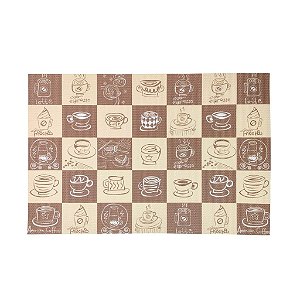 Jogo Americano Coffe Quadriculado - Tons Marrons