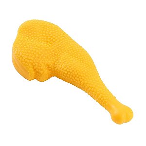 Mordedor Pet Coxa De Frango Brinquedo Sonoro
