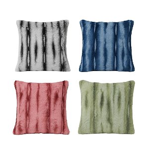 Capa de Almofada Macia Coleção Fur Stripes Lux