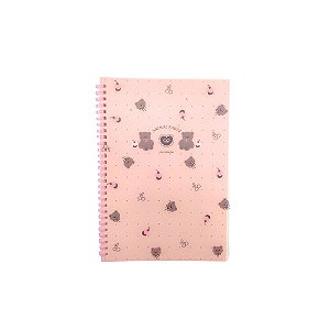 Caderno Espiral Animal Party com Pauta