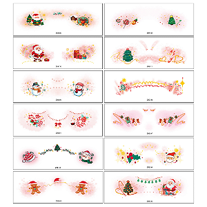Tatuagem Temporária de Natal Pezzi Adesivo Tatuagem  - Allmini
