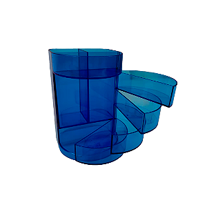 Porta Caneta de Mesa com Gavetas Transparente - Allmini