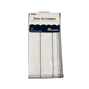 Kit 10 Pano De Limpeza Reutilizável Colors Alta Absorção De Água - Allmini