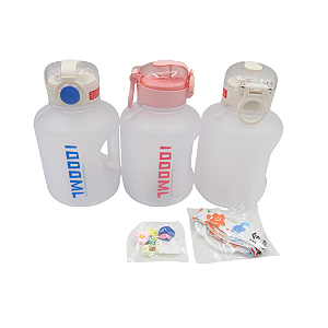 Garrafa de Água de Plástico 3 Cores 1000ML - Allmini