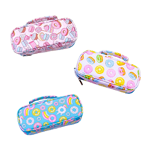 Necessaire Estojo Feminina Donuts Colors - Allmini