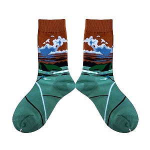 Meia Cano Médio Paisagem do Horizonte