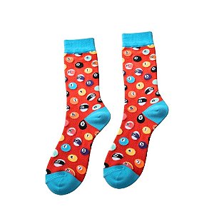 Meia Cano Médio Bolas de Sinuca