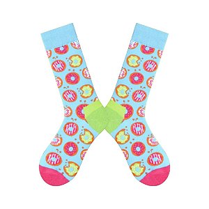 Meia Cano Médio Rosquinhas Donuts