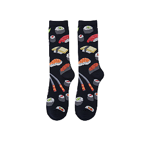 Meia Cano Médio Feminina Sushi Oriental - Allmini