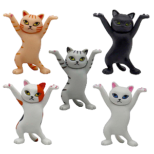 Ornamento Gatinho Miniatura com as Patas para Cima