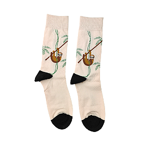 Meia Cano Médio Feminina Bicho Preguiça - Allmini