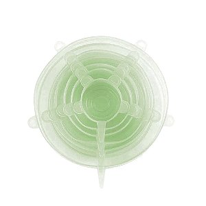 Kit Tampa de Silicone Verde Transparente
