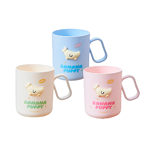 Caneca de Plástico Banana Puppy