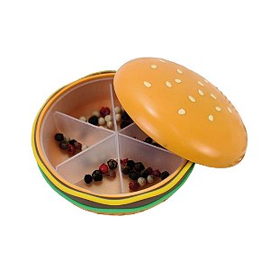 Porta Comprimido Hambúrguer