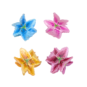 Prendedor De Cabelo Flor Lírio 6cm