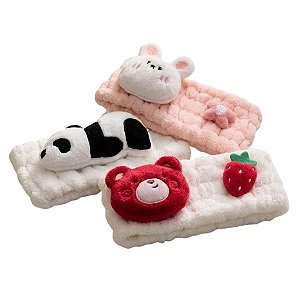 Faixa de Cabelo Spa Animals de Pelúcia Fofinhos