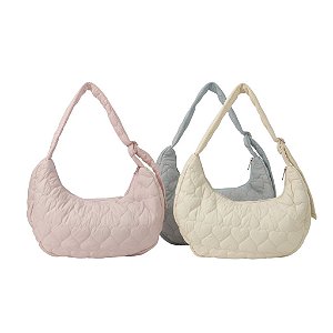 Bolsa Sacola Coração Cores Pasteis