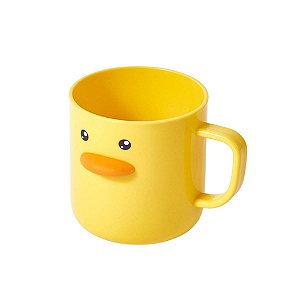 Caneca De Plástico Infantil Patinho