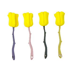 Escova para Garrafa Flor