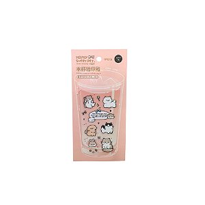 Adesivo Transfer Decorativo Pets no Copo - Allmini