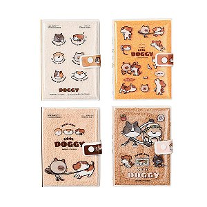 Caderno Peluciado Amigos Cool Doggy - Allmini