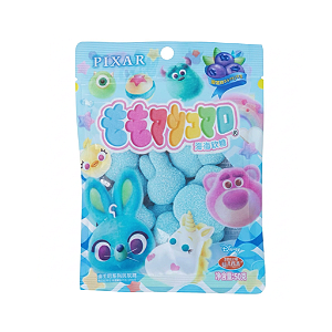 Balas de Goma Disney Macias e Açucaradas Sabor Blueberry 50g