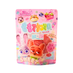 Bala de Goma Zootopia MaciaAçucarada Morango 50g
