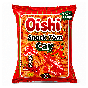 Salgadinho Oishi Snack Tôm Cay Sabor Camarão Apimentado 40g