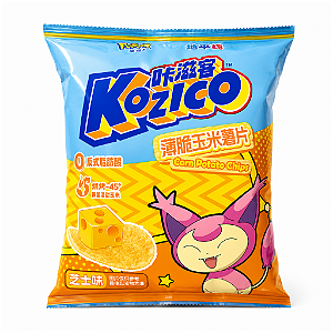 Salgadinho Kozico Corn Potato Chips Sabor Queijo 100g
