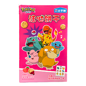 Bolacha Recheada Sabor Morango Pokémon 45g